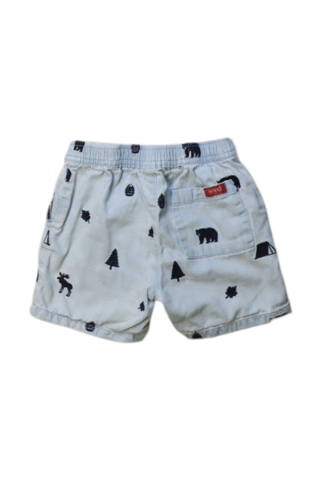 A Blue Shorts from Seed in size 3T for boy. (Back View)