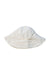 A White Sun Hats from Bonpoint in size 2T for girl. (Front View)