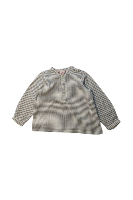 A Green Long Sleeve Shirts from Bonpoint in size 12-18M for girl. (Front View)