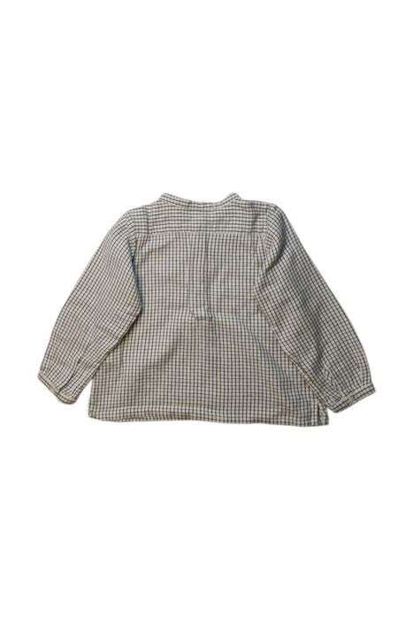 A Green Long Sleeve Shirts from Bonpoint in size 12-18M for girl. (Back View)