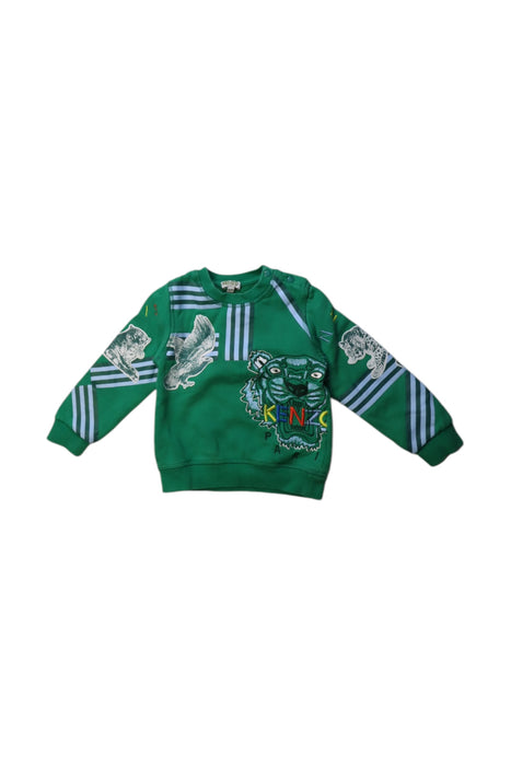 A Green Crewneck Sweatshirts from Kenzo in size 3T for boy. (Front View)