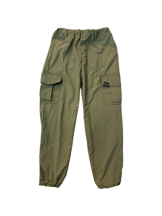 A Green Casual Pants from Fila in size 7Y for boy. (Front View)