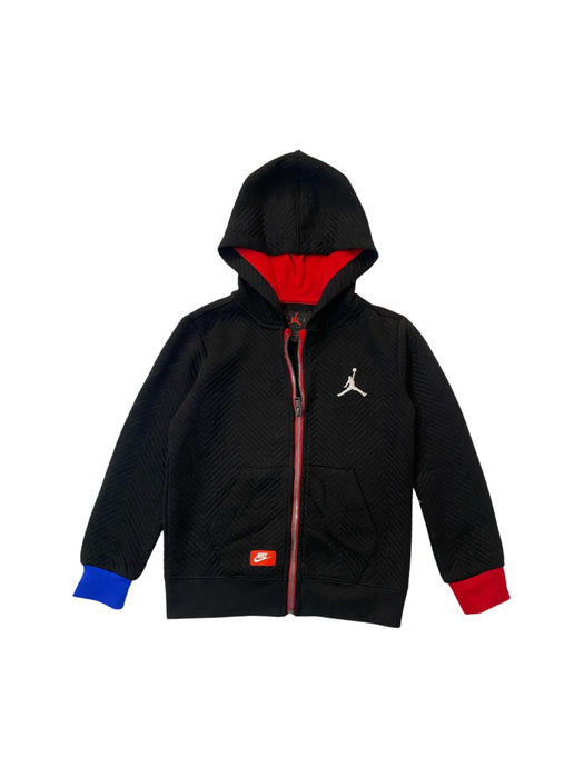 A Black Hooded Sweatshirts from Nike in size 4T for boy. (Front View)