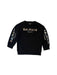 A Black Crewneck Sweatshirts from Balmain in size 4T for boy. (Front View)