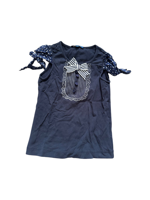 A Navy Sleeveless Shirts from Nicholas & Bears in size 4T for girl. (Front View)