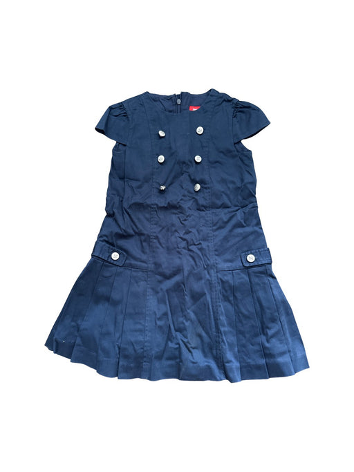 A Navy Short Sleeve Dresses from Ferrari in size 6T for girl. (Front View)