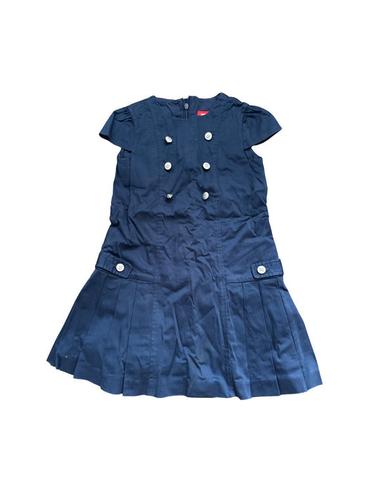 A Navy Short Sleeve Dresses from Ferrari in size 6T for girl. (Front View)