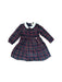 A Navy Long Sleeve Dresses from Chickeeduck in size 5T for girl. (Front View)