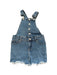 A Blue Overall Dresses from Seed in size 4T for girl. (Front View)