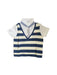 A Navy Short Sleeve Shirts from Momonittu in size 4T for boy. (Front View)