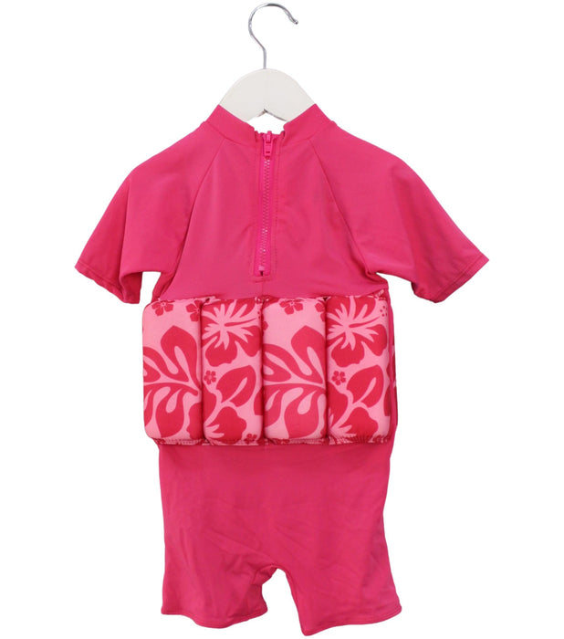 A Pink Floatsuits from Konfidence in size 12-18M for girl. (Back View)