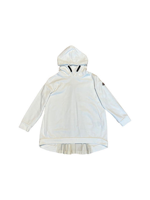 A White Hooded Sweatshirts from Moncler in size 6T for girl. (Front View)