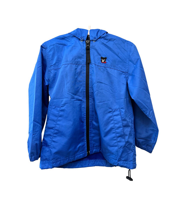 A Blue Lightweight Jackets from Double B Mikihouse in size 3T for neutral. (Front View)