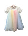 A Pink Short Sleeve Dresses from Balabala in size 2T for girl. (Front View)