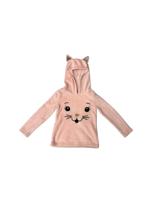 A Pink Hooded Sweatshirts from Isaac Mizrahi in size 4T for girl. (Front View)