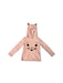 A Pink Hooded Sweatshirts from Isaac Mizrahi in size 4T for girl. (Front View)