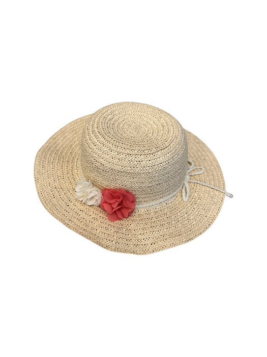 A Beige Sun Hats from Absorba in size 18-24M for girl. (Front View)