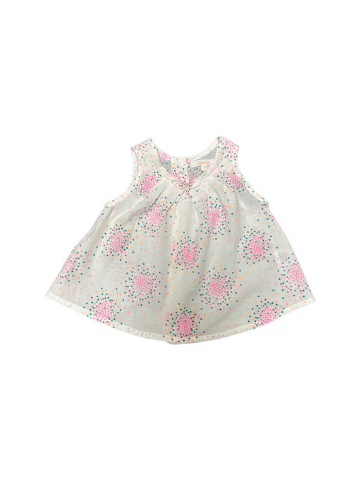 A White Sleeveless Tops from Kidsagogo in size 18-24M for girl. (Front View)