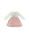 A White Long Sleeve Dresses from Guess in size 3T for girl. (Front View)