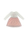 A White Long Sleeve Dresses from Guess in size 3T for girl. (Front View)