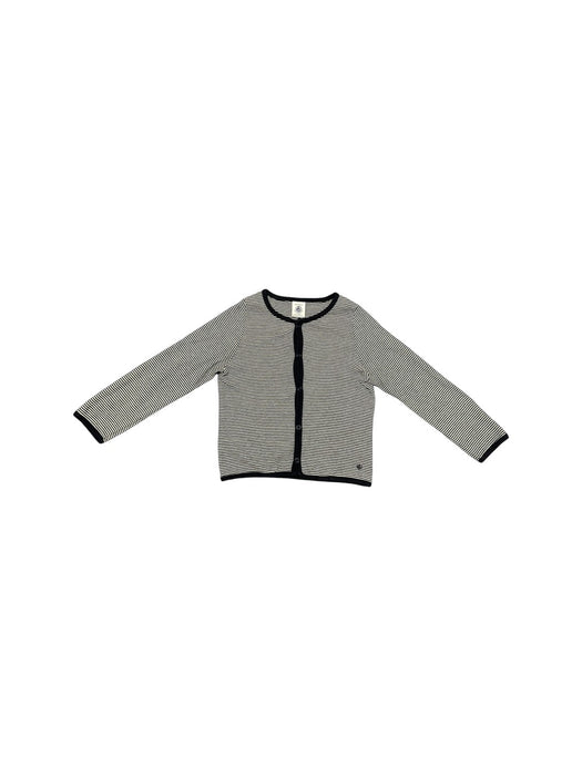 A Navy Cardigans from Petit Bateau in size 3T for neutral. (Front View)