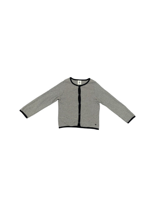 A Navy Cardigans from Petit Bateau in size 3T for neutral. (Front View)