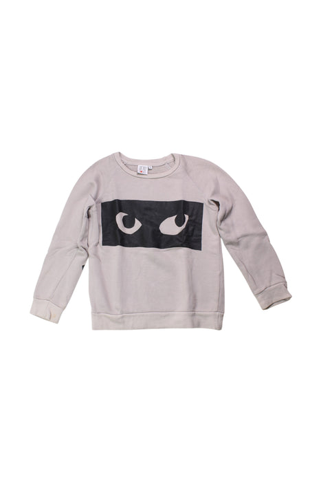 A Grey Crewneck Sweatshirts from Beau Loves in size 6T for boy. (Front View)