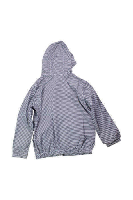 A Grey Rain Jackets from Petit Bateau in size 6T for boy. (Back View)