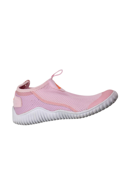 A Pink Aqua Shoes from Adidas in size 10Y for girl. (Front View)