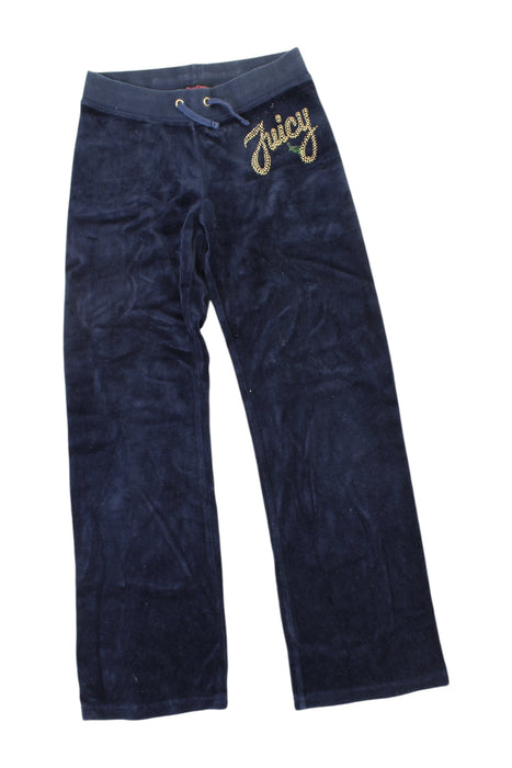 A Navy Sweatpants from Juicy Couture in size 10Y for girl. (Front View)