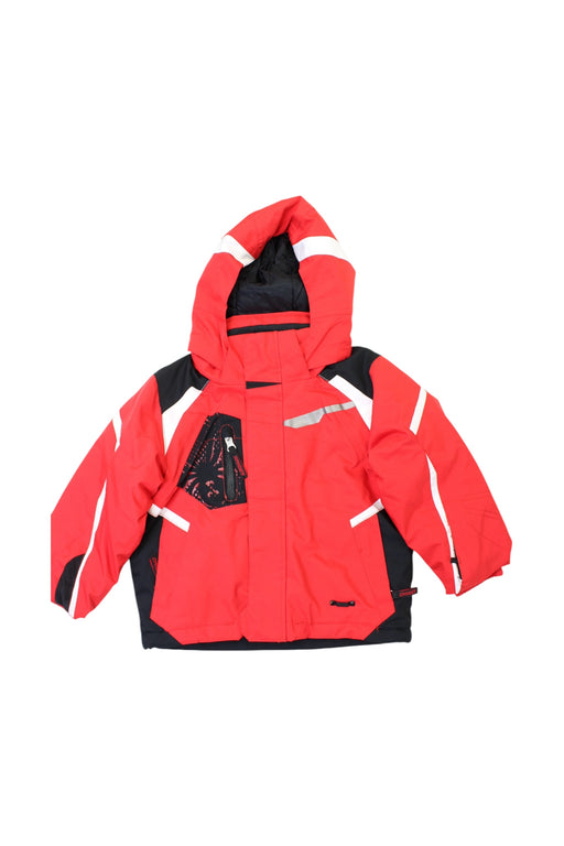A Red Puffer/Quilted Coats & Outerwear from Spyder in size 3T for boy. (Front View)