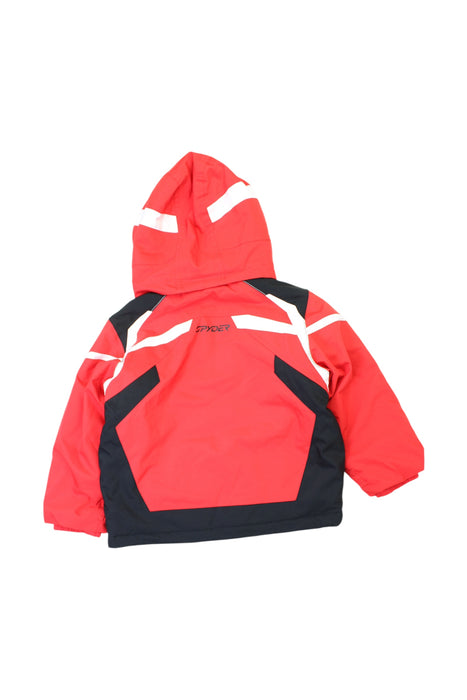 A Red Puffer/Quilted Coats & Outerwear from Spyder in size 3T for boy. (Back View)