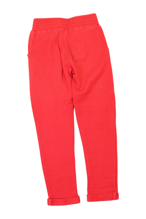 A Red Casual Pants from Petit Bateau in size 6T for girl. (Back View)