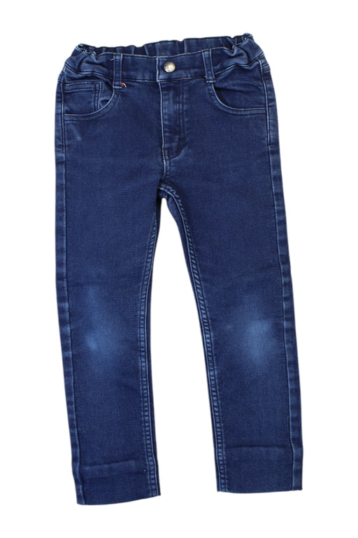 A Blue Jeggings from La Compagnie des Petits in size 6T for boy. (Front View)
