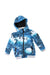 A Blue Rain Jackets from Molo in size 3T for boy. (Front View)