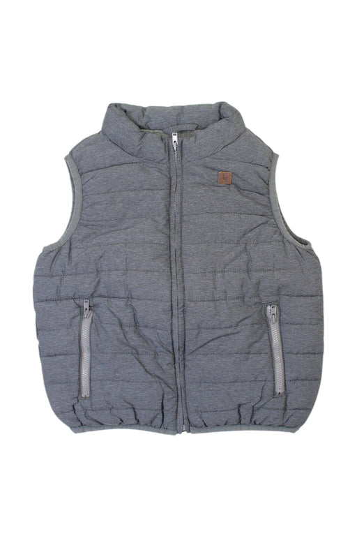 A Grey Outerwear Vests from Janie & Jack in size 4T for boy. (Front View)