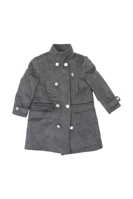 A Grey Coats from Ferrari in size 3T for boy. (Front View)