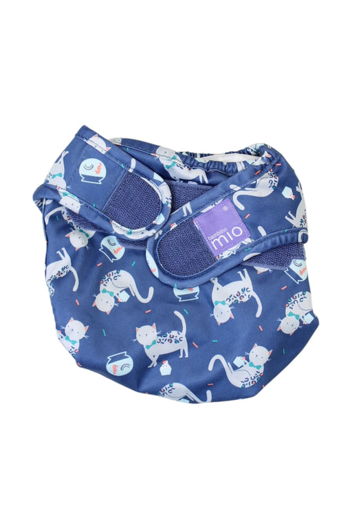 A Blue Cloth Diapers from Bambino Mio in size 6-12M for neutral. (Front View)