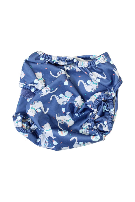 A Blue Cloth Diapers from Bambino Mio in size 6-12M for neutral. (Back View)