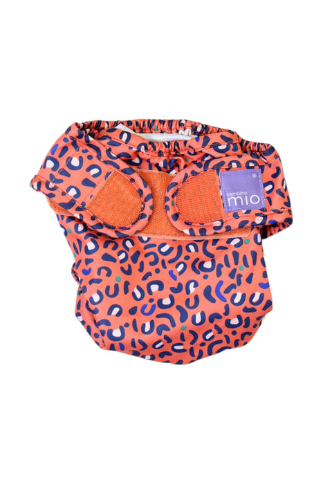 A Orange Swim Diapers from Bambino Mio in size 6-12M for neutral. (Front View)