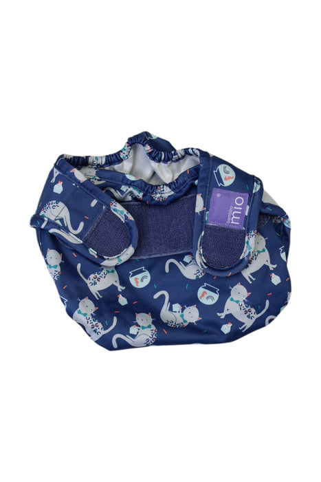 A Blue Cloth Diapers from Bambino Mio in size 6-12M for neutral. (Front View)