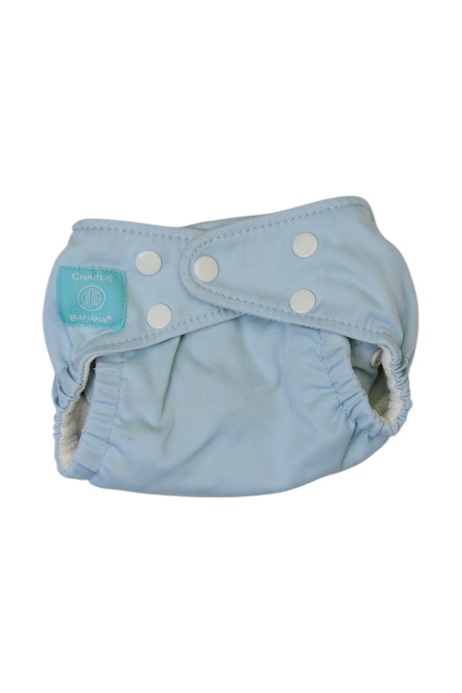A Blue Cloth Diapers from Charlie Banana in size O/S for neutral. (Front View)