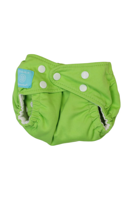 A Green Cloth Diapers from Charlie Banana in size Newborn for neutral. (Front View)
