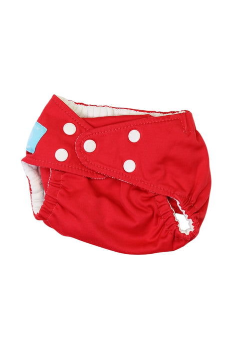 A Red Cloth Diapers from Charlie Banana in size O/S for neutral. (Front View)