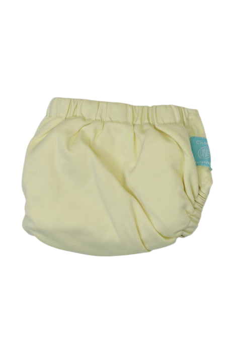 A Yellow Cloth Diapers from Charlie Banana in size O/S for neutral. (Back View)