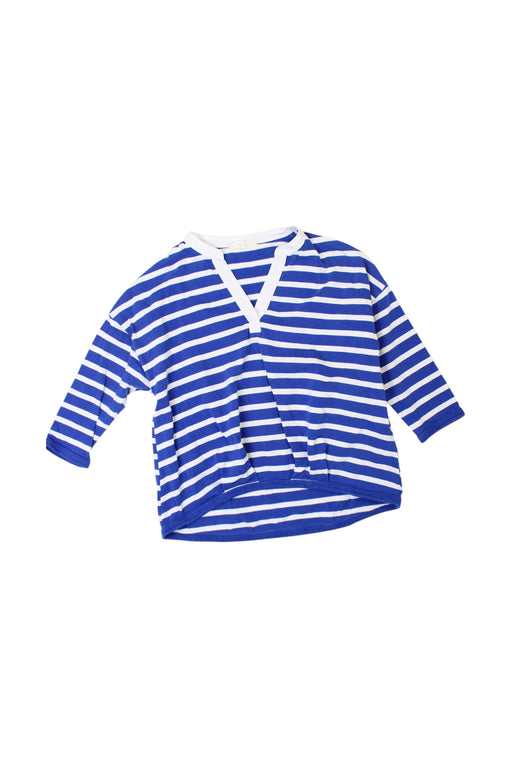 A Blue Long Sleeve Tops from Crewcuts in size 7Y for girl. (Front View)