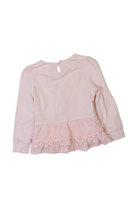 A Pink Long Sleeve Bodysuits from Nicholas & Bears in size 2T for girl. (Back View)