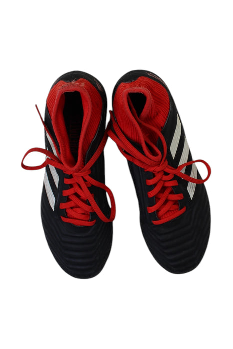 A Black Cleats/Soccer Shoes from Adidas in size 5T for boy. (Back View)