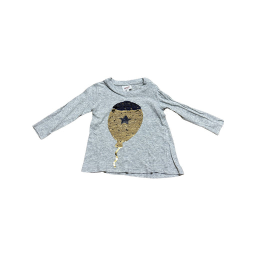 A Grey Long Sleeve Shirts from Seed in size 2T for girl. (Front View)