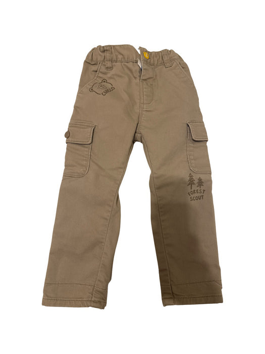A Beige Casual Pants from Chicco in size 18-24M for boy. (Front View)